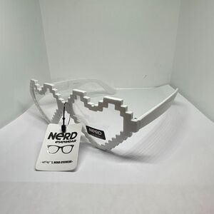 Nerd Eyewear Pixel Heart Glasses – UV400 Protection 😎❤️✨
